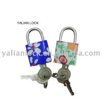 Printed iron padlock